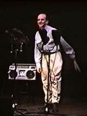 Joshua Fried taking a bow. Photo copyright (c) 1999 Marilyn Rivchin - all rights reserved