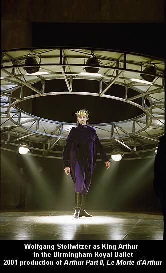 Wolfgang Stollwitzer as King Arthur in the Birmingham Royal Ballet 2001 production of 'Arthur Part II, Le Morte d'Arthur'