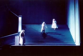 Rocco, Jaquino and Marzelline in Beethoven's 'Fidelio' at the Bavarian State Opera. Photo: Wilfried Hösl/BSO