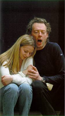 Sarah Tynan (Iphis) and Mark Padmore (Jephtha) in rehearsal. Photo © Brian Tarr