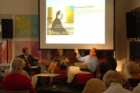 The annual BMG Classics Press Conference at the Rudolf Budja Gallery, Salzburg, 6 August 2004. Photo: Rudolf Budja