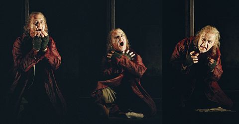 Sergei Leiferkus as The Baron in Glyndebourne's 'The Miserly Knight'. Photos © Mike Hoban