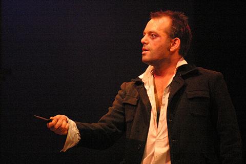 Michael Bracegirdle, Stowe Opera's increasingly deranged, embattled and psychopathic Don José. Photo © 2004 John Credland