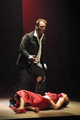 José with Carmen's corpse. Photo © 2004 John Credland