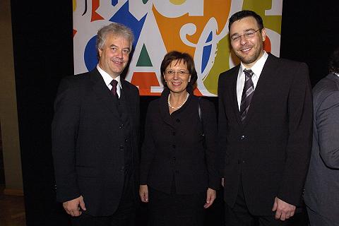 Helmut Pauli, Emilia Müller and Andreas Scholl