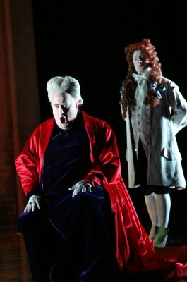 Peter Rose as the King of Scotland and Nicholas Watts as Odoardo. Photo © 2006 English National Opera and Stephen Vaughan