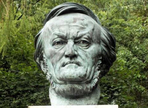 The Richard Wagner bust outside the Festspielhaus in Bayreuth. Photo © 2005 Malcolm Miller