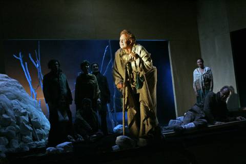 Hal Cazalet in the title role of English Touring Opera's production of Monteverdi's 'Orfeo'. Photo © 2006 Keith Pattison