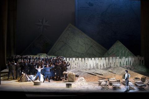 A scene from the Royal Opera House production of Donizetti's 'La Fille du Regiment'. Photo © 2007 Bill Cooper