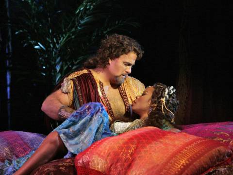 Denyce Graves (Delilah) and Clifton Forbis (Samson). Photo © 2007 Ken Howard