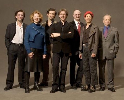 The La Monnaie team. From left to right: Patrick De Laender, Eva Kleinitz, Christian Longchamp, Peter de Caluwe, Eddy Ballaux, Charmaine Goodchild and Bernard Coutant. Photo © Johan Jacobs 