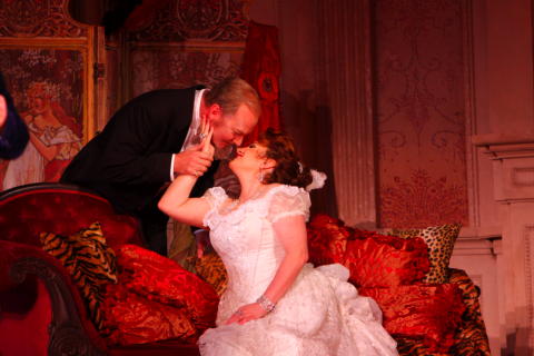 David Pittsinger and Patricia Racette in the Los Angeles Opera production of Puccini's 'La Rondine'. Photo © 2008 Robert Millard