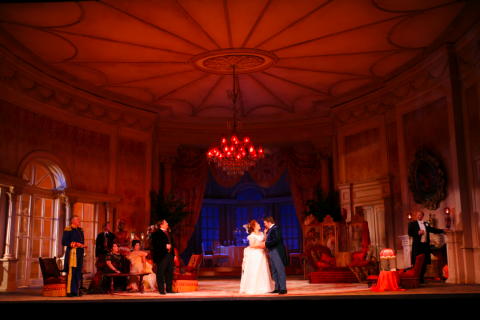 Act 1 of the Los Angeles Opera production of Puccini's 'La Rondine'. Photo © 2008 Robert Millard