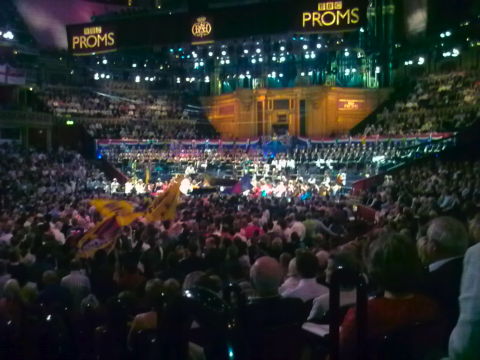 Party atmosphere in London's Royal Albert Hall. Photo © 2008 Malcolm Miller 