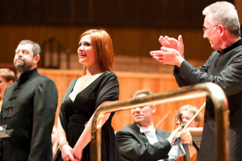 Paul Nilon, Carmen Giannattasio and David Parry. Photo © 2009 Russell Duncan